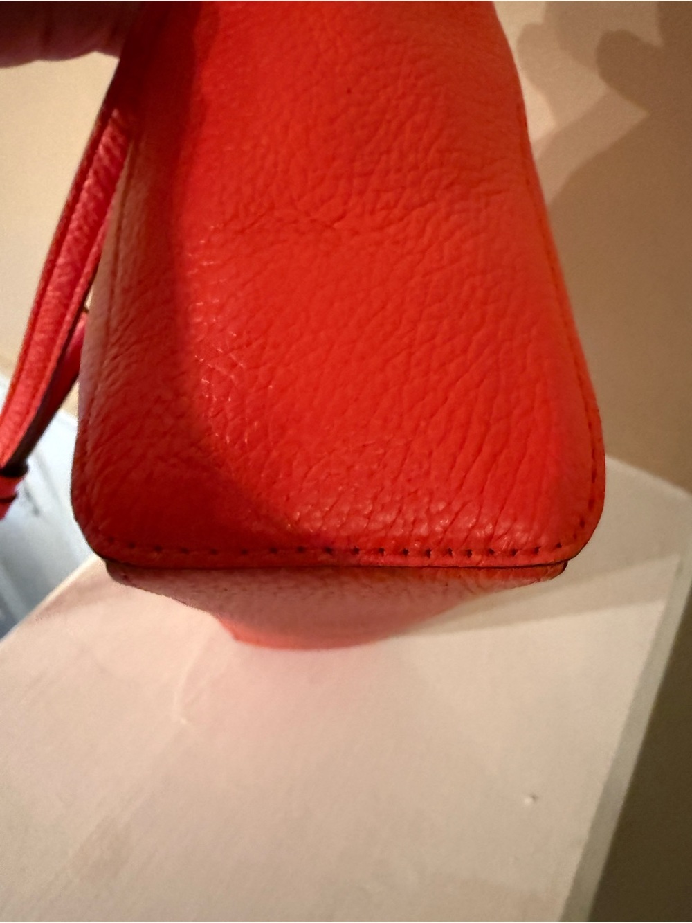 Kate Spade Monica Small Crossbody~Coral/Red-orange EUC - Picture 10 of 14
